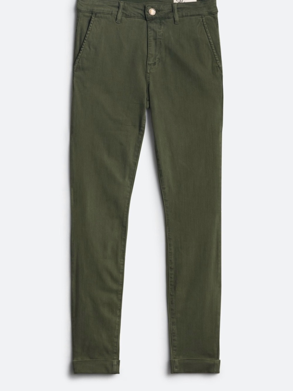 Women Olive Green Casual stretch Chino Pants